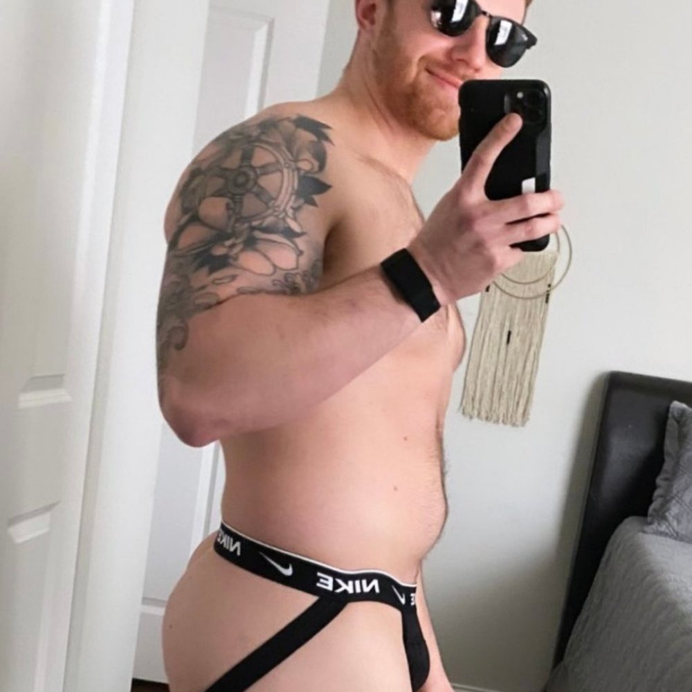 (2 PAIR!!) NIKE MENS BRAND NEW BLACK EVERYDAY STRETCH COTTON SPANDEX JOCKSTRAP M - Picture 10 of 16